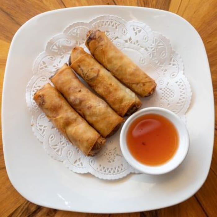 Fried Veggie Spring Rolls.