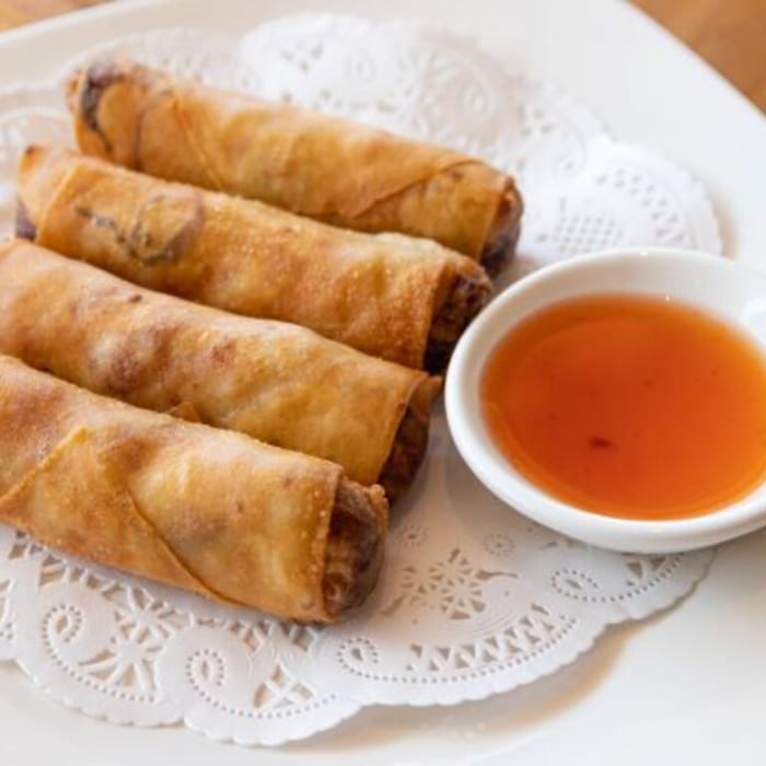Fried Chicken Spring Rolls.