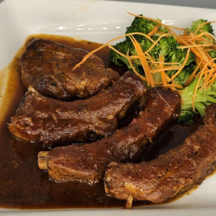 BBQ Pork Back Ribs.